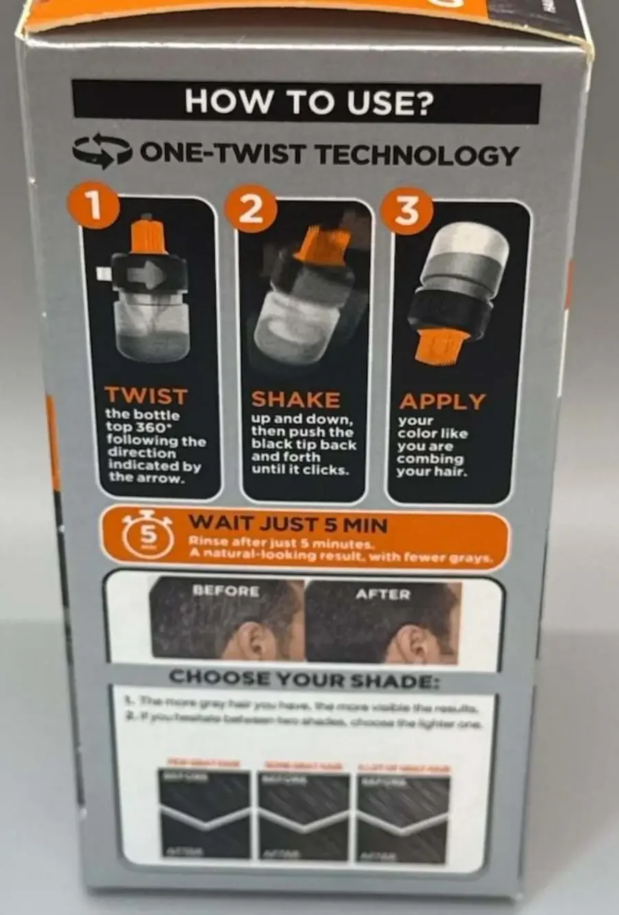 RARE L'Oréal Men Expert One Twist Permanent Hair Color 05 Light Medium Brown NEW